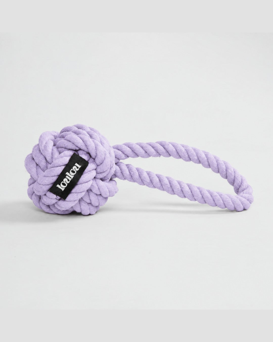 Lavender braided rope toy