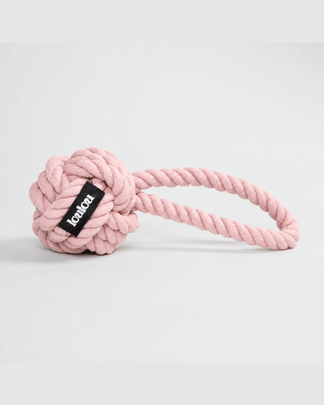 Lilac pink braided rope toy