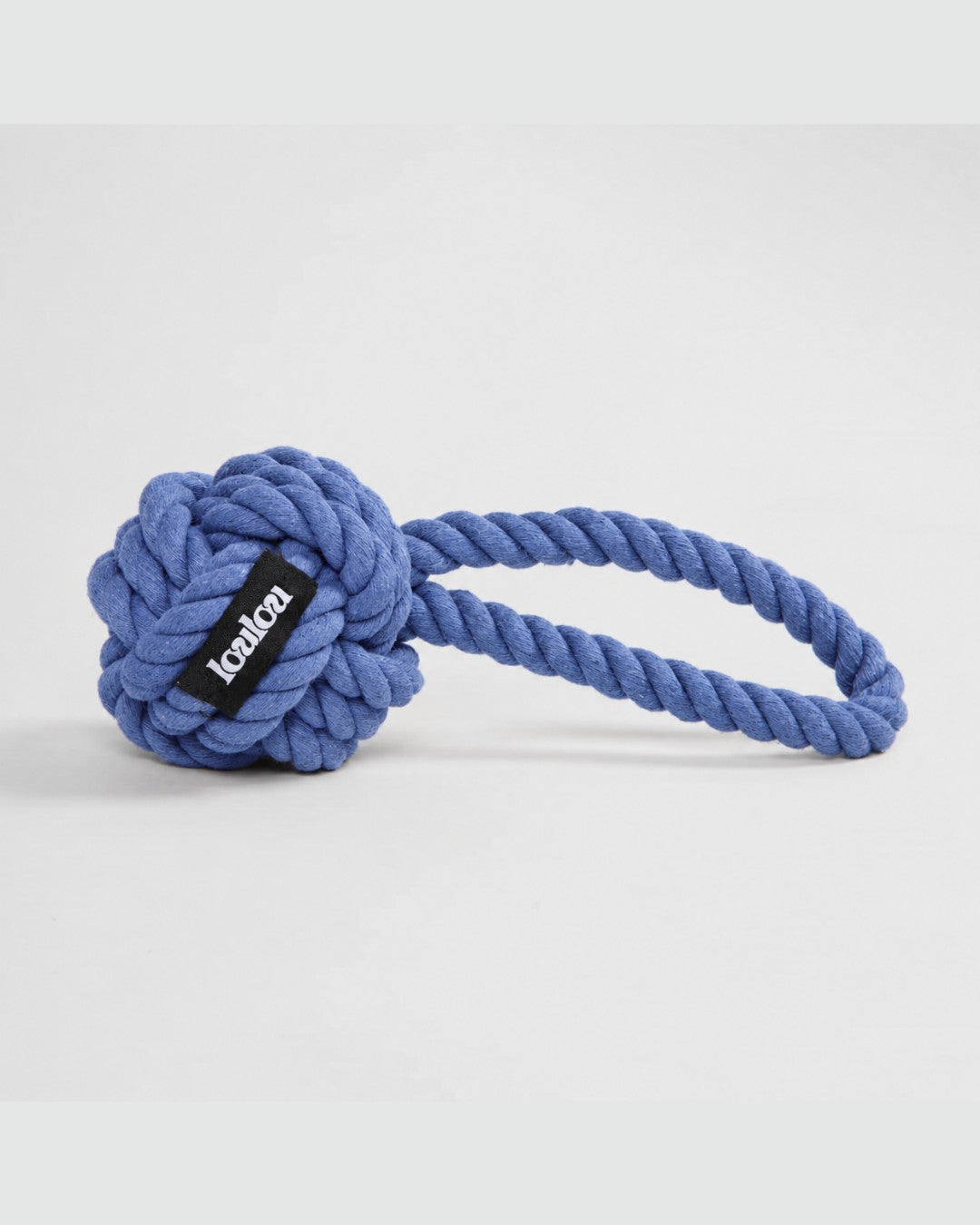 Ocean blue braided rope toy