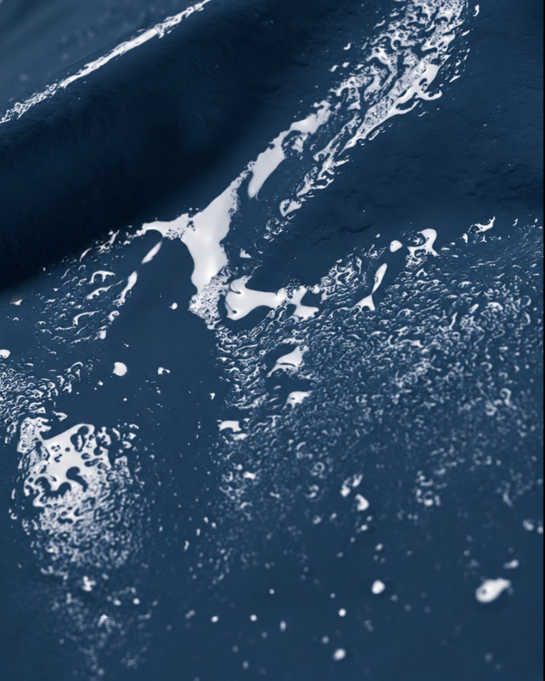 Close-up of the blue raincoat fabric