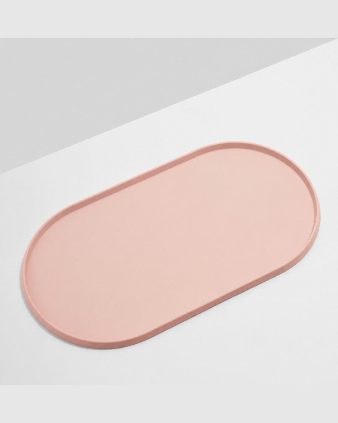 Powder pink silicone feeding mat