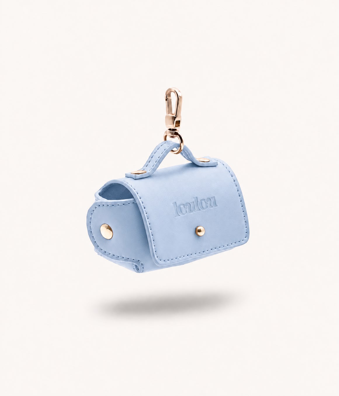 Sky blue Loulou poop bag pouch