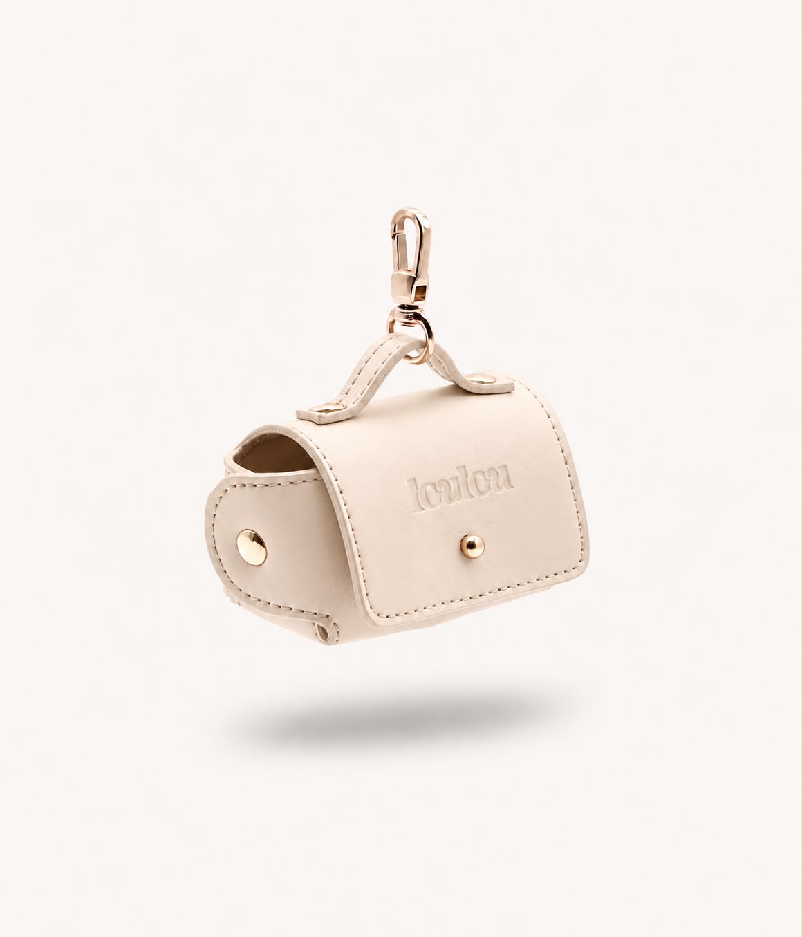 Cream Loulou poop bag pouch