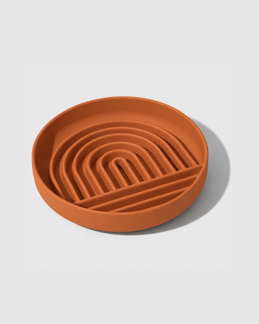 Terracotta silicone slow feeder bowl